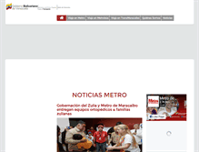 Tablet Screenshot of metrodemaracaibo.gob.ve